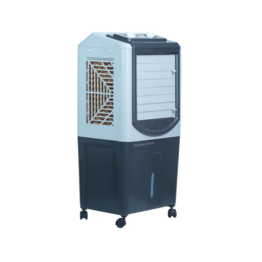 An ICONIC SMART personal air cooler, angled view
